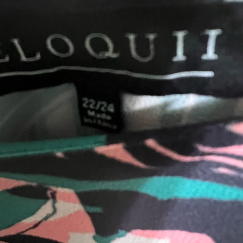 Eloquii Pink and Green Abstract Maxi Dress Lot 4 - Picture 3 of 3